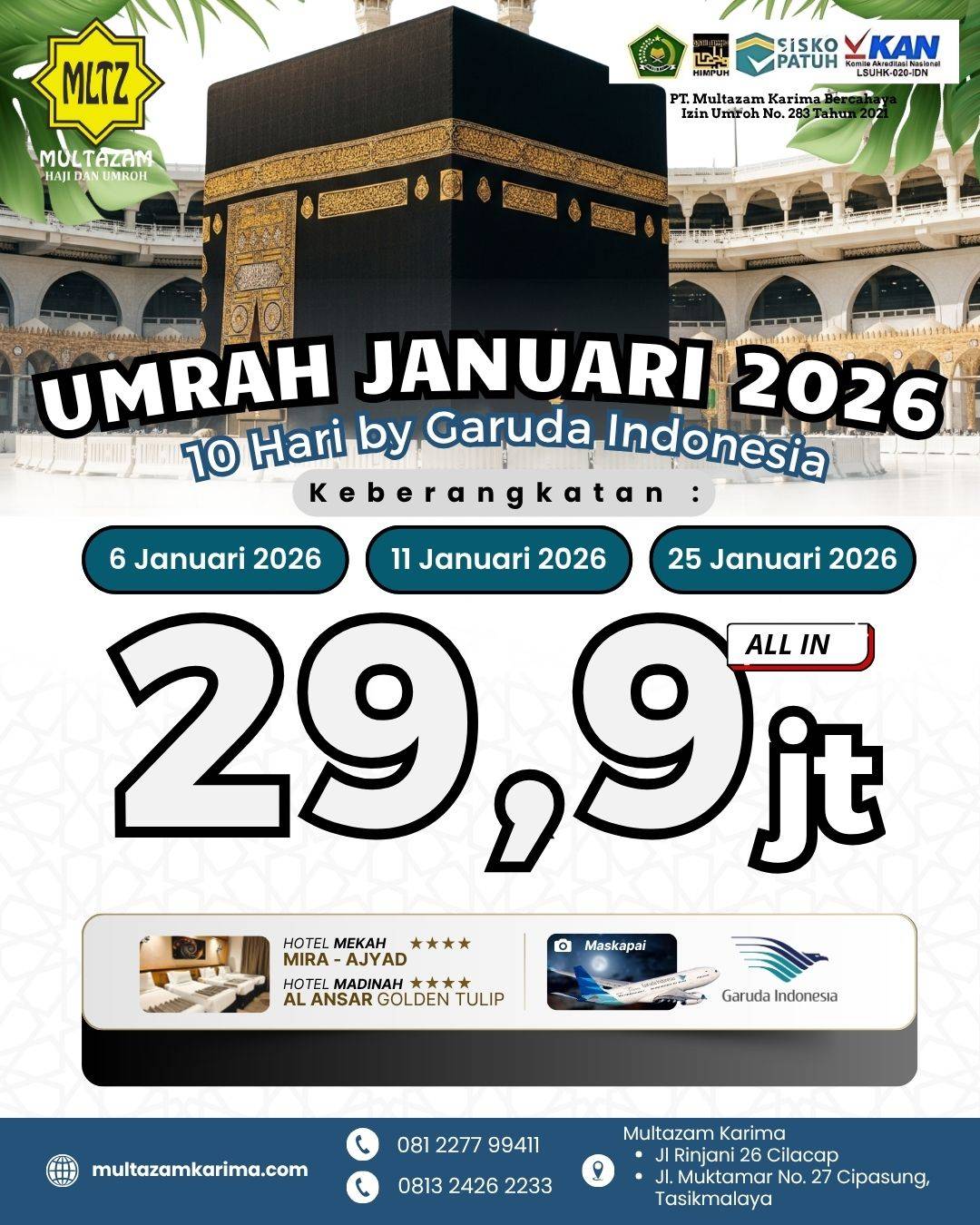 Foto paket Umrah Januari 2026